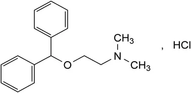 Diphenhydramine HCL Chemical Structure