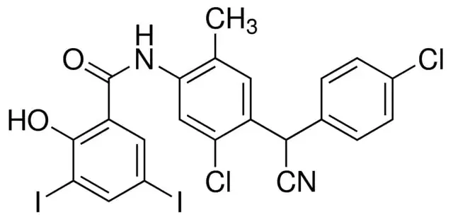 Closantel Base Chemical Structure