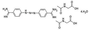 Diminazene Diaceturate Chemical Structure