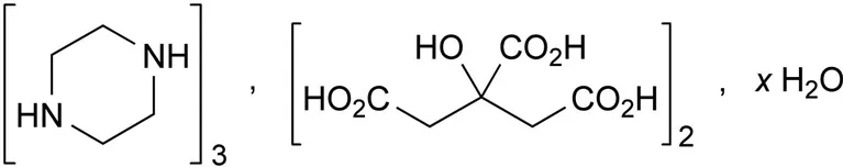 Piperazine Citrate API Chemical Structure