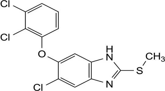 Triclabendazole API Chemical Structure